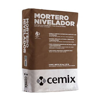 MORTERO NIVELADOR PARA FIRMES 25 KG CEMIX